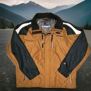 Spyder Men's XT Xscap Ski Shell Jacket Medium (Waterproof/ Breathable) EUC